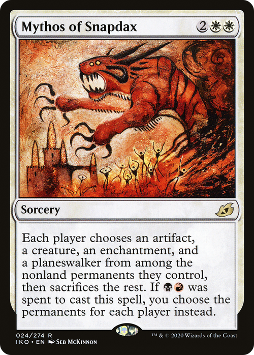 Mythos of Snapdax (IKO-024) - Ikoria: Lair of Behemoths Foil