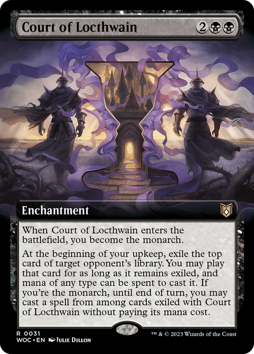 Court of Locthwain (Extended Art) (WOC-031) - Wilds of Eldraine Commander: (Extended Art)