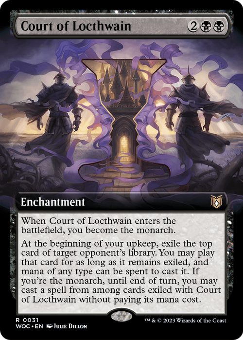 Court of Locthwain (Extended Art) (WOC-031) - Wilds of Eldraine Commander: (Extended Art)