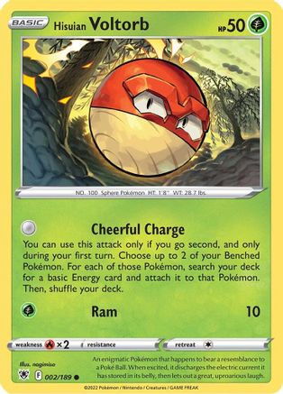 Hisuian Voltorb 002  SWSH10 Astral Radiance - Common
