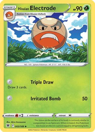 Hisuian Electrode 003  - Reverse Holofoil SWSH10 Astral Radiance - Uncommon