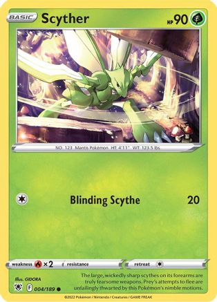 Scyther (004) (004) 004  SWSH10 Astral Radiance - Common