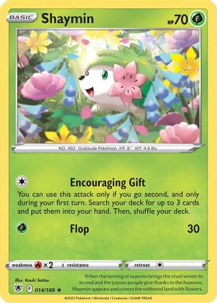 Shaymin 014  SWSH10 Astral Radiance - Rare