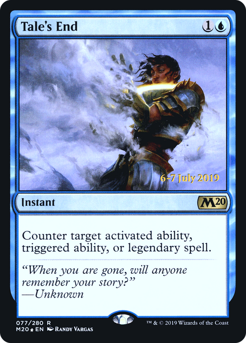 Tale's End (PRE-77S) - Core Set 2020 Promos Foil