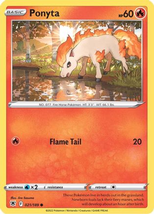 Ponyta 021  SWSH10 Astral Radiance - Common