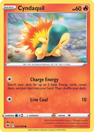 Cyndaquil 023  SWSH10 Astral Radiance - Common
