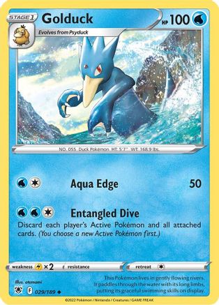 Golduck 029  - Reverse Holofoil SWSH10 Astral Radiance - Uncommon