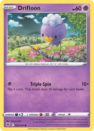 Drifloon 063  SWSH10 Astral Radiance - Common