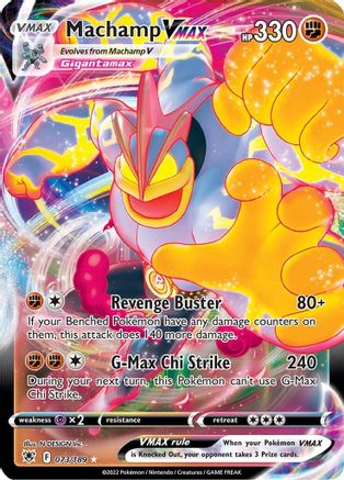 Machamp VMAX 073  - Holofoil SWSH10 Astral Radiance - Ultra Rare