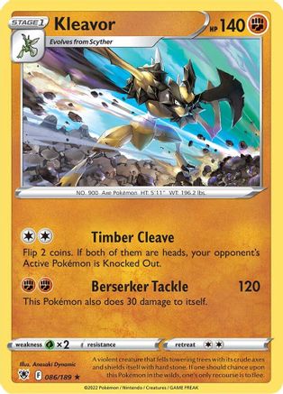 Kleavor (86) (86) 086  - Reverse Holofoil SWSH10 Astral Radiance - Holo Rare