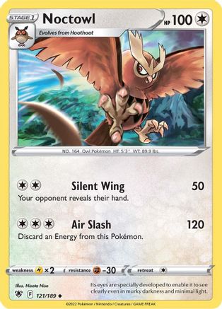 Noctowl 121  SWSH10 Astral Radiance - Uncommon