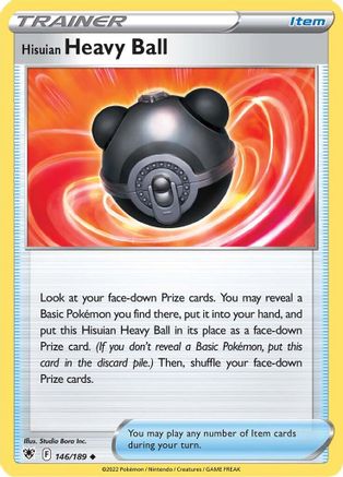 Hisuian Heavy Ball 146  - Reverse Holofoil SWSH10 Astral Radiance - Uncommon