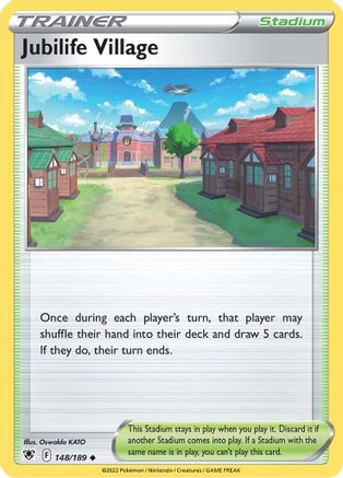 Jubilife Village 148  SWSH10 Astral Radiance - Uncommon
