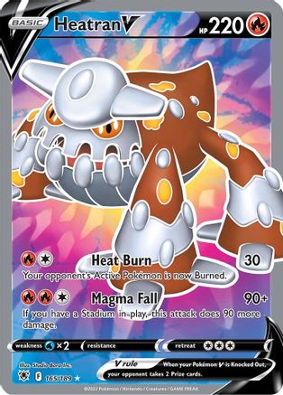 Heatran V (Full Art) 165  - Holofoil SWSH10 Astral Radiance - Ultra Rare