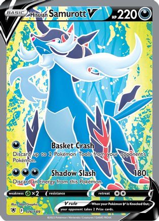 Hisuian Samurott V (Full Art) 176  - Holofoil SWSH10 Astral Radiance - Ultra Rare