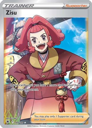 Zisu (Full Art) 189  - Holofoil SWSH10 Astral Radiance - Ultra Rare