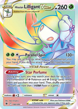 Hisuian Lilligant VSTAR (Secret) 190  - Holofoil SWSH10 Astral Radiance - Secret Rare