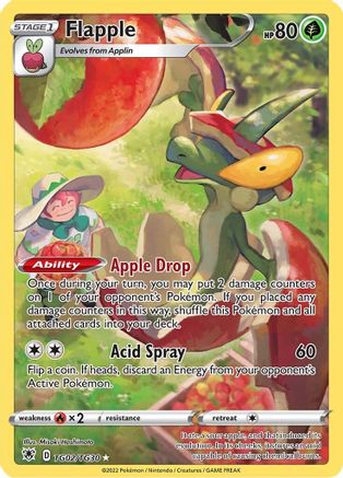 Flapple TG02  - Holofoil SWSH10 Astral Radiance Trainer Gallery - Ultra Rare