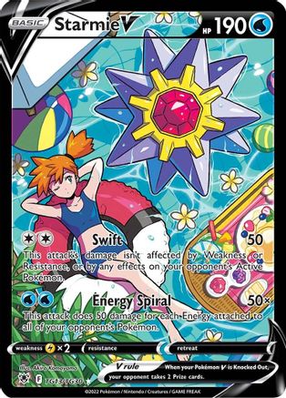 Starmie V TG13  - Holofoil SWSH10 Astral Radiance Trainer Gallery - Ultra Rare