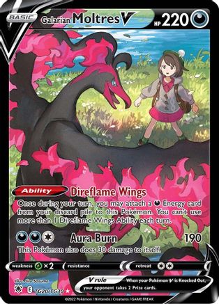Galarian Moltres V TG20  - Holofoil SWSH10 Astral Radiance Trainer Gallery - Ultra Rare