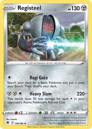 Registeel 108  SWSH10 Astral Radiance - Rare