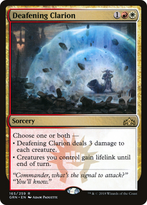 Deafening Clarion (PPTHB-165P) - Guilds of Ravnica Promos