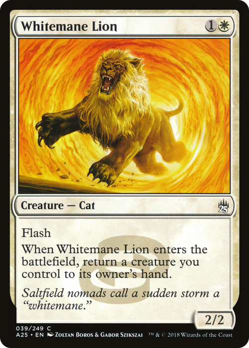 Whitemane Lion (A25-039) - Masters 25