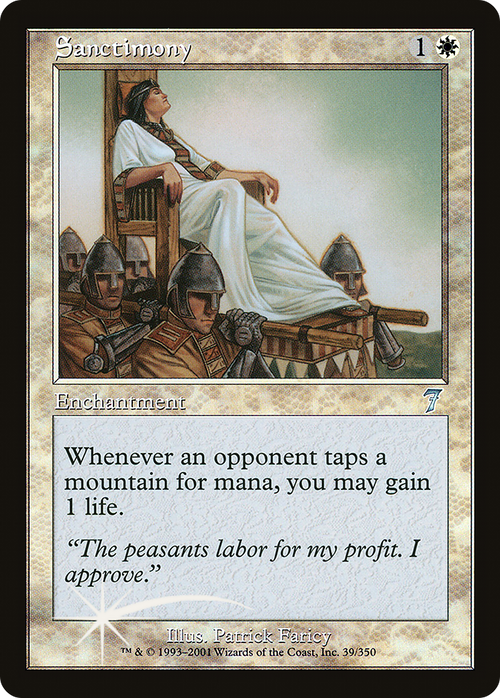 Sanctimony (7ED-039) - 7th Edition Foil
