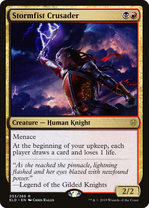 Stormfist Crusader (ELD-203) - Throne of Eldraine Foil