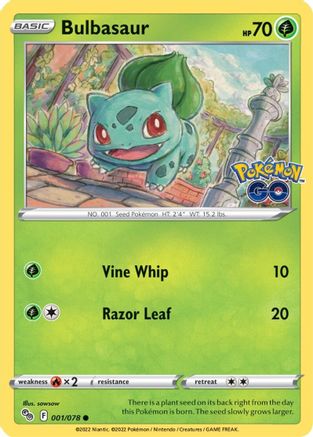 Bulbasaur 001  Pokemon GO - Common