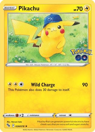 Pikachu (28) (28) 028  - Holofoil Pokemon GO - Holo Rare