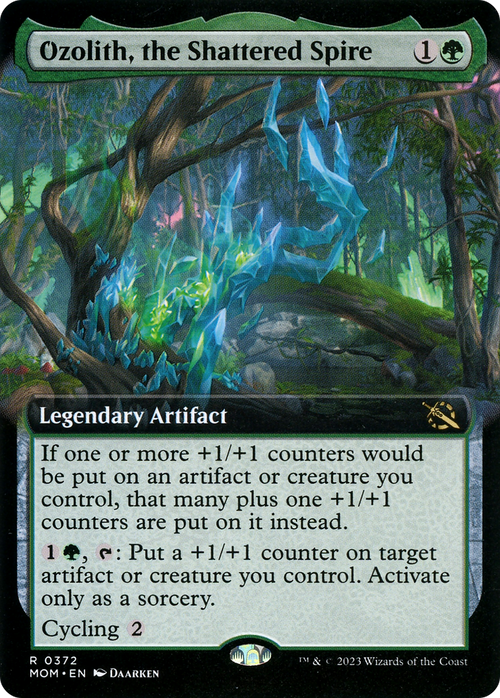 Ozolith, the Shattered Spire (Extended Art) (MOM-372) - March of the Machine: (Extended Art) Foil