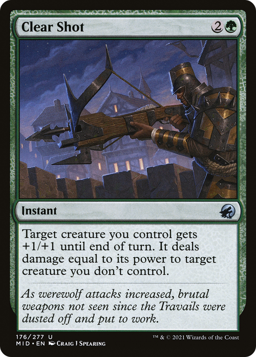 Clear Shot (MID-176) - Innistrad: Midnight Hunt Foil