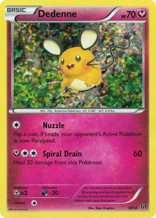 Dedenne - 10/12/12  - Holofoil McDonalds Promos 2016 - Promo