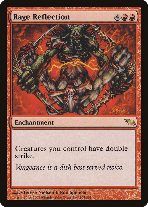 Rage Reflection (SHM-104) - Shadowmoor Foil