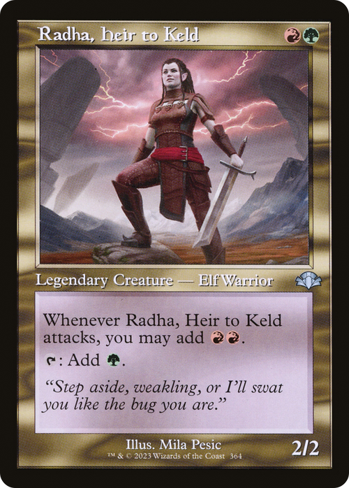 Radha, Heir to Keld (Retro Frame) (DMR-364) - Dominaria Remastered