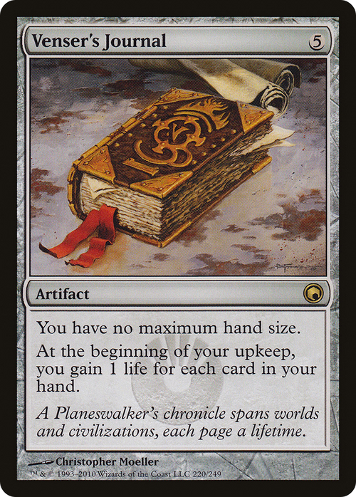 Venser's Journal (SOM-220) - Scars of Mirrodin