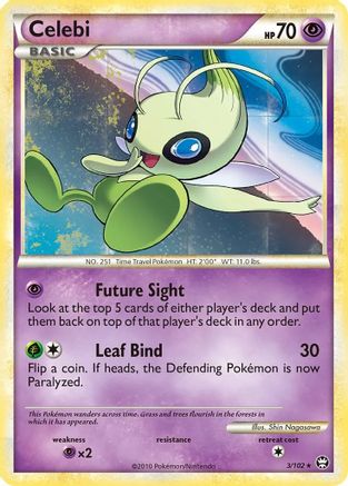 Celebi - 3/102 (Non-Holo Movie Exclusive)/102  Triumphant - Promo