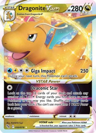 Dragonite VSTAR 050  - Holofoil Pokemon GO - Ultra Rare