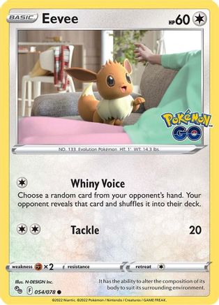 Eevee 054  Pokemon GO - Common