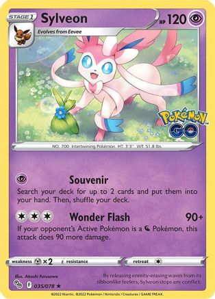 Sylveon 035  - Holofoil Pokemon GO - Holo Rare