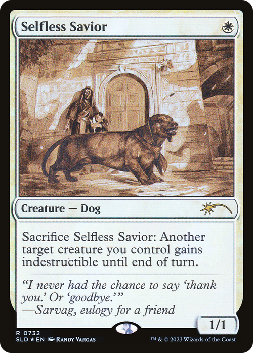 Selfless Savior (Sketch Showcase) (SLD-732) - Secret Lair Drop Foil