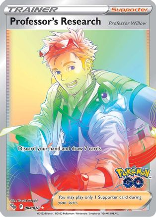 Professor's Research (Secret) 084  - Holofoil Pokemon GO - Secret Rare
