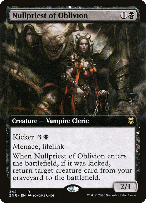 Nullpriest of Oblivion (Extended Art) (ZNR-342) - Zendikar Rising: (Extended Art)