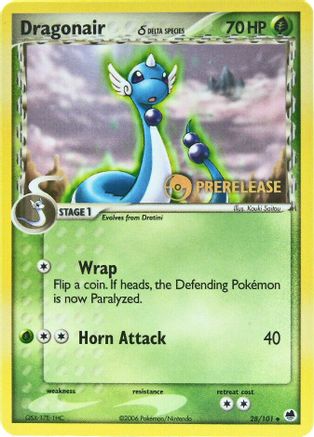Dragonair (Delta Species) - 28/101 (Prerelease)/101  Nintendo Promos - Promo