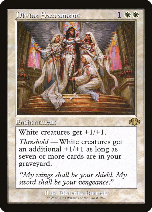 Divine Sacrament (Retro Frame) (DMR-262) - Dominaria Remastered Foil