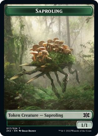 Saproling // Vampire Double-Sided Token (2X2-17 // 9) - Double Masters 2022