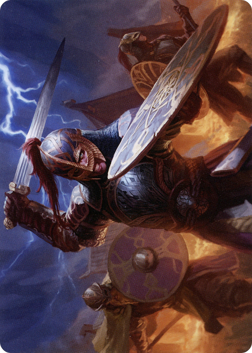 Beskir Shieldmate // Beskir Shieldmate (ASKHM-001) - Art Series: Kaldheim (Borderless) Foil