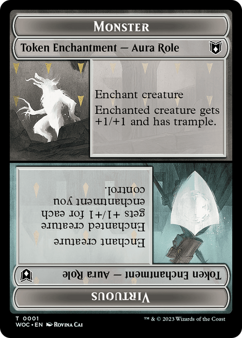 Monster // Virtuous (TWOC-001) - Wilds of Eldraine Commander Tokens Foil