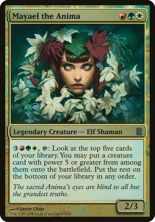 Mayael the Anima (Commander's Arsenal) (OVER-008) - Commander's Arsenal Oversized Foil